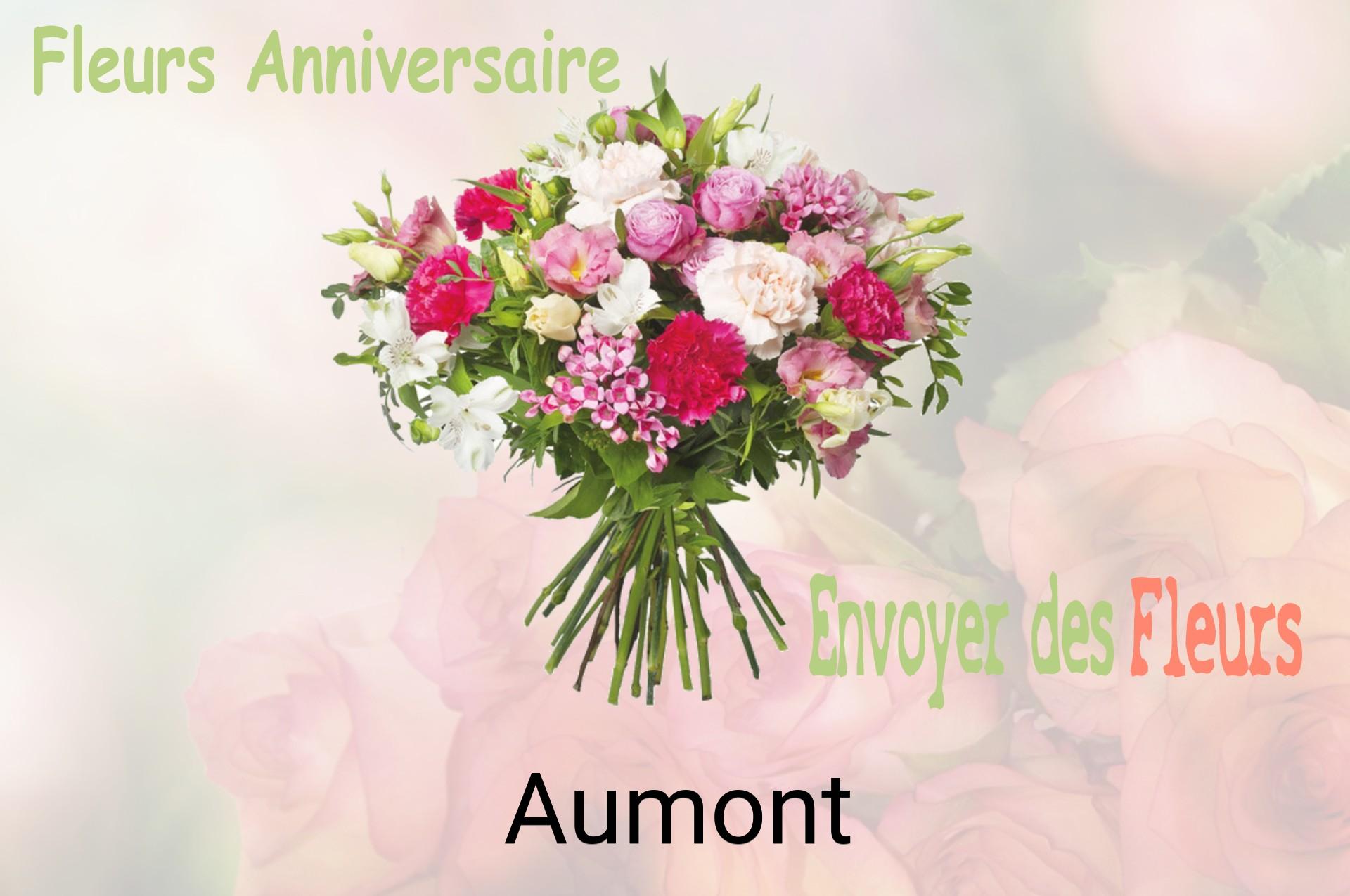 Bouquet de fleurs d’anniversaire livré à Aumont